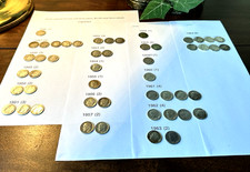 50 Roosevelt Dimes dated 1946-64 Face Value $5.00 ungraded Circulated 90% Silver