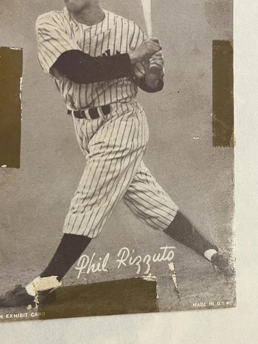 1947 Phil Rizzuto Exhibits Card Original Fair Condition Take a Look - Picture 4 of 6