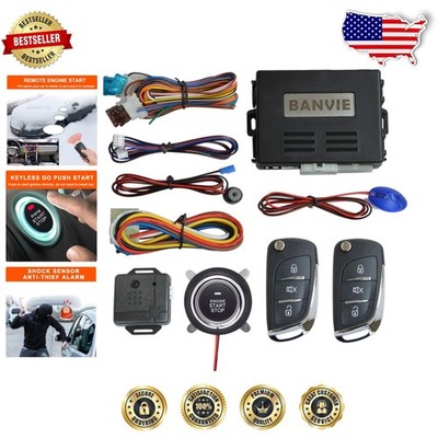 High Security Car Alarm Keyless Entry Push Start Remote Engine Start