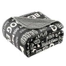 Washable Waterproof Dog Blankets for Large Dogs 60"x80" Letters 60"x80"
