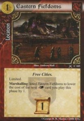 Eastern Fiefdoms - Valyrian Edition - A Game of Thrones CCG