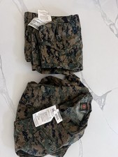 USGI Military Surplus Woodland Cami Blouse Unissued, Large Pants And Shirt New