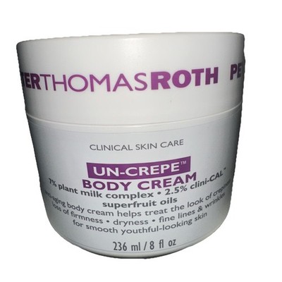 Peter Thomas Roth Un-Crepe Body Cream 8 Oz Anti-Aging Firming Moisturizer Large