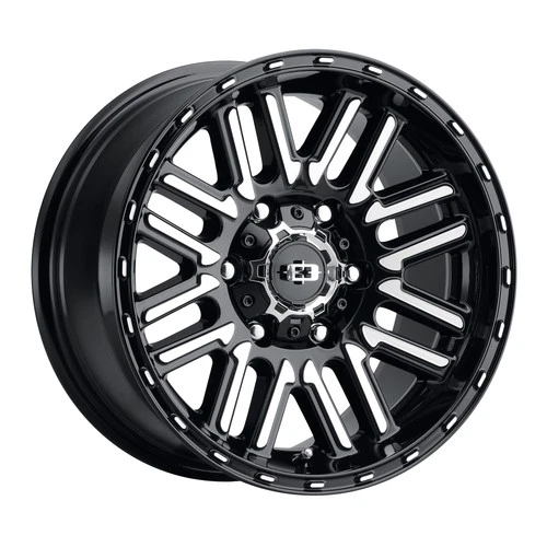 16x8 Vision 348 Nexus 5x4.5 0 Black Machined Wheels Rims Set(4) 83