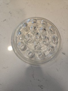 Vintage Clear Glass 16 Hole Flower Arranging Frog
