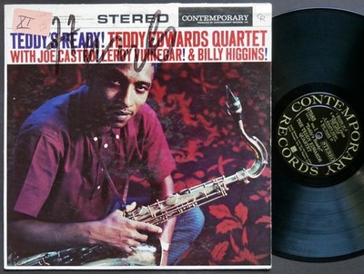 TEDDY EDWARDS Quartet Teddy's Ready! LP CONTEMPORARY S 7583 DG ST LeRoy Vinnegar