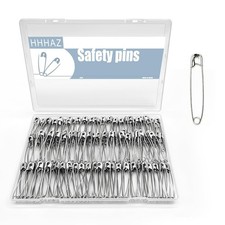 2.2 Inch Heavy Duty Safety Pins, 200 Pack, Stainless Steel Rust Resistant, 55m