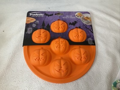 Silicone Cupcake Pan Pumpkins Fall Halloween Party Trudeau Structure New