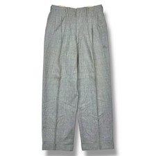 Vintage 50s Cuffed Dress Pants Trousers Striped Sanforized Men  s Size 30x30 USA