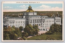Library of Congress Washington DC Vintage Postcard