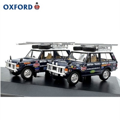 1:76 OXFORD Range Rover American Expedition Set Alloy Diecast Collectible Model