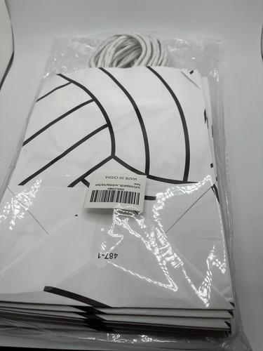 16 Volleyball-Themed Party Favor Bags with Handles for Kids and Adults - Picture 6 of 9