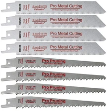 6-inch Wood Pruning/Cutting and Thick Metal Cutting Saw Blades for Black 