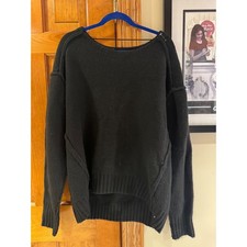 We The Free Free People Black Oversized Knit Sweater XL OB1530905 New