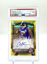 2025 Bowman 1st Chrome Prospect Autograph Charlie Condon Yellow Refractor /75 