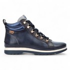 Pikolinos Vigo pour Femme Bleu Marine Cuir Cheville Baskets Zip & Bottes à