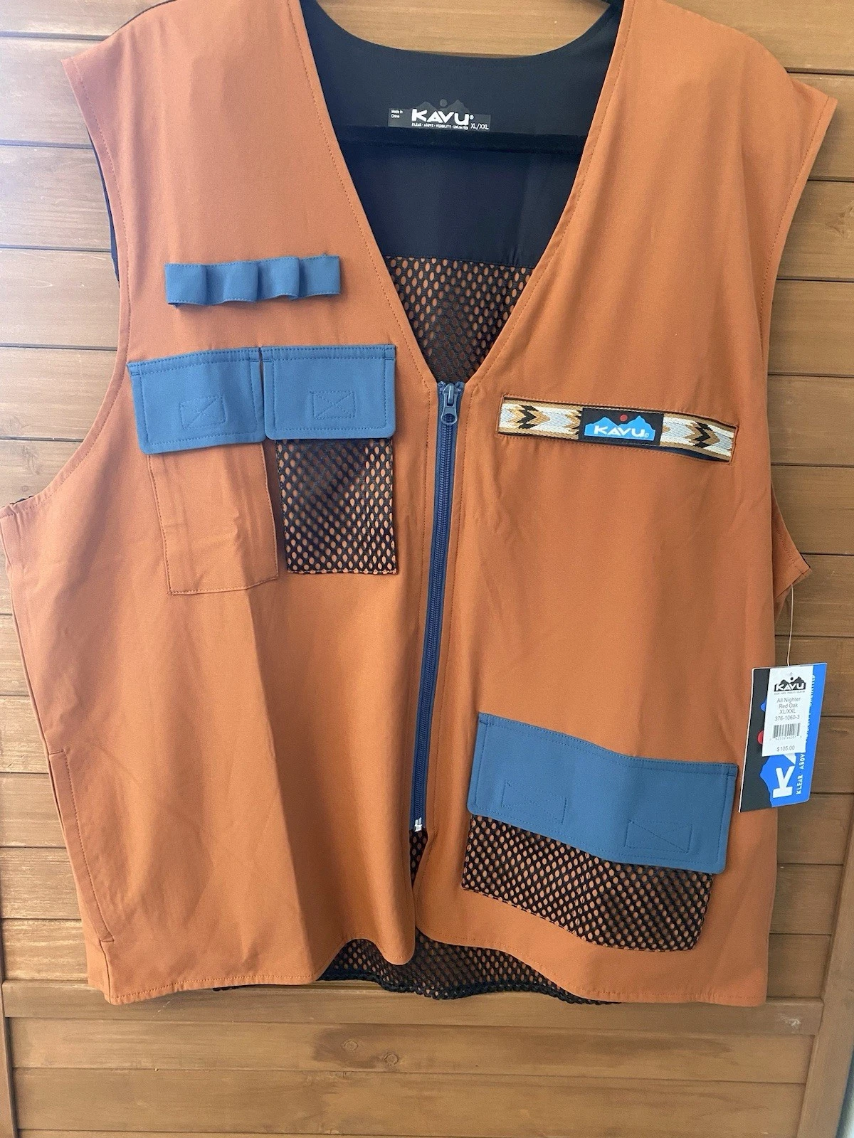 Kavu All Nighter Utility Vest Men’s XL/XXL Red Oak Mesh Pockets Fishing NEW
Opens in a new window or