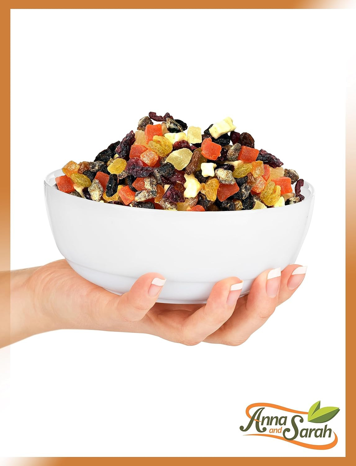 Mini Fruit Trail Mix, Dried Fruits Assortment, Healthy Snack in Resealable Bag,