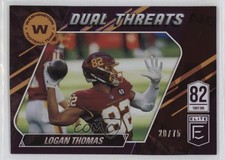 2021 Panini Donruss Elite Dual Threats Purple 28/75 Logan Thomas #DT4 0q3