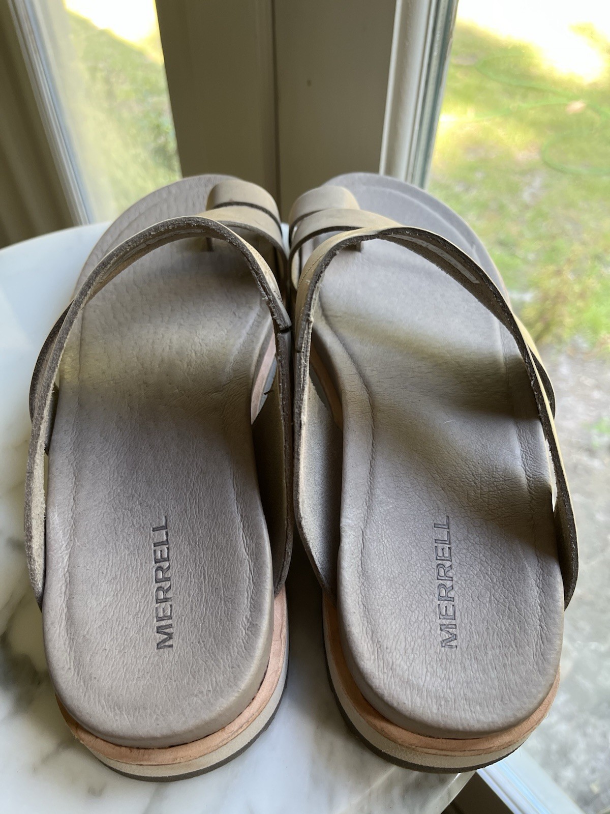 NUOVO sandalo Merrell Juno Wrap donna cinturino morbida pelle nabuk taglia 9