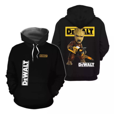 Baby Groot Hoody Dewalt Tool Yell Men Hoodie Pullover 3D Print Hoodie