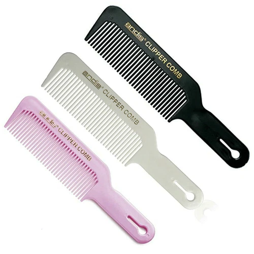 Andis Professional Barber Flat Top Clipper Comb For Hair ( Black/White/Pink )