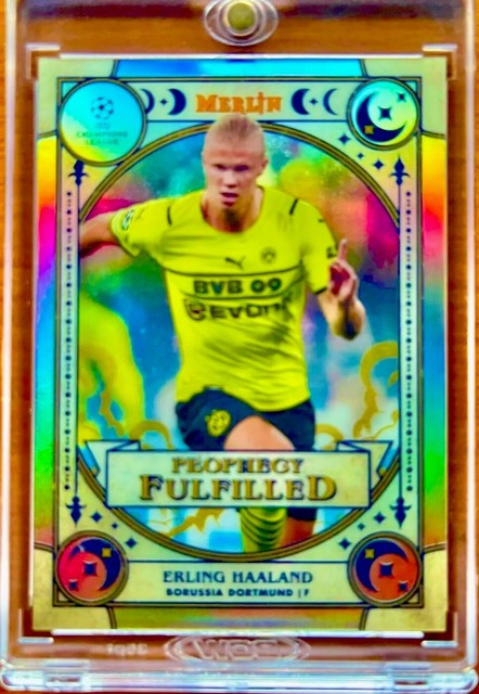 Erling Haaland Rookie Refractor Topps Chrome SSP Mvp Mint