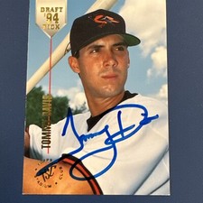 Tommy Davis Autographed 1994 Topps Stadium Club Draft Pick Card #22 Orioles