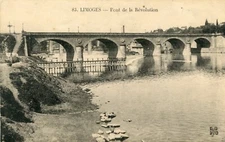 *33571 postcard 87 Limoges - the bridge of the Revolution