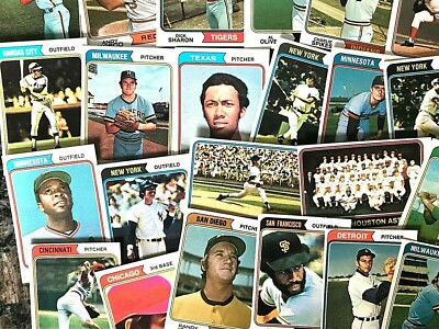 1974 Topps (COMMONS/TEAM CARDS/TRADED, EX/EX+, #34 - #648) New Listing 222