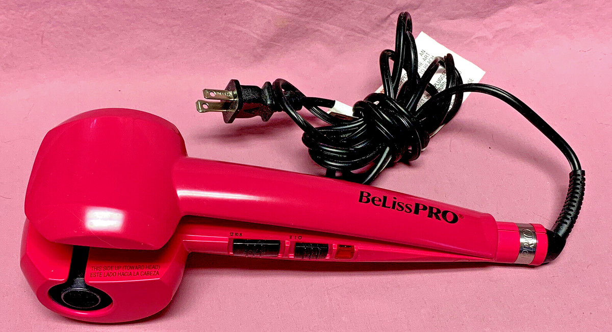 Beliss pro curly iron. BelissPRO Curling Iron - Model BELPCG1 - 120volt HOT PINK  main image 3