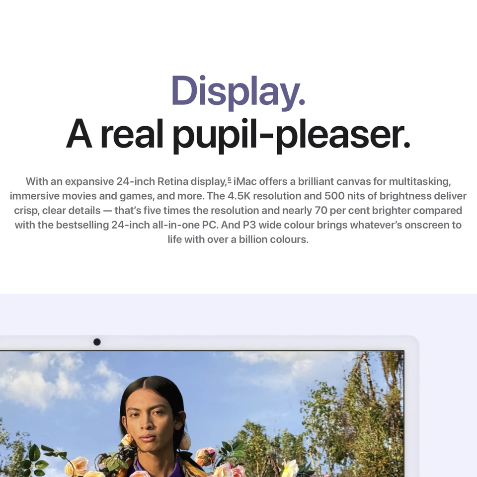 iMac M4 Apple 24-inch 8-core CPU 8-core GPU 16GB Ram 1TB SSD Blue NEW Mac - Image 2 of 4