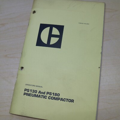 CATERPILLAR PS 130 180 Compactor Roller Owner Operator Operation Manual guide