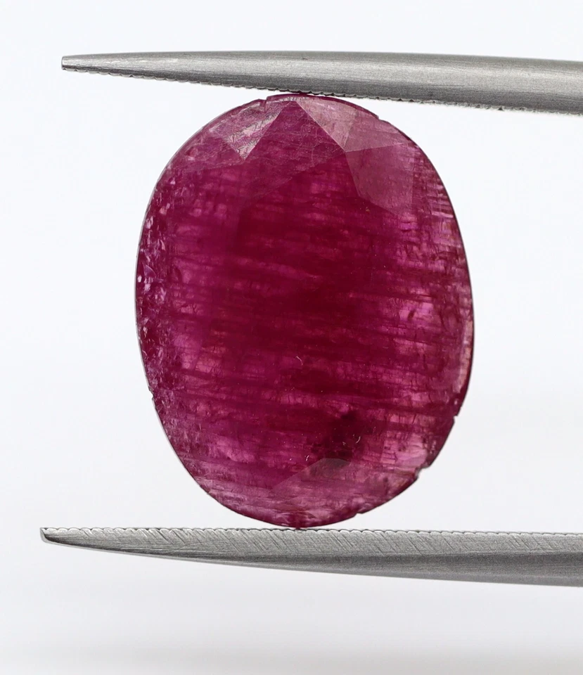 Loose Oval Cut 13x10 MM 100% Certified Natural Pinkish Red Ruby Gemstone 4.40 Ct - Image 3 of 4