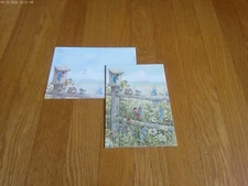 Bluebird Blank Card + Bookmark NEW Glitter Bonnie Heppe Fisher Georgia O'Keeffe