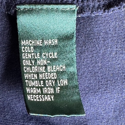 Ralph Lauren Polo Sleeveless Tank Top Shirt Blue Large Logo Crest Golf Vintage - Picture 7 of 7