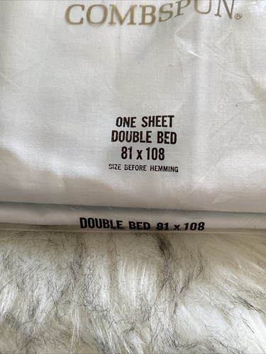 Hoja plana doble Cannon Royal Family Combspun percale EE. UU. NUEVA algodón - Imagen 6 de 8