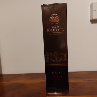 Grand Breuil VS Cognac Leerflasche & Box, VSOP und Elite auch erhältlich.