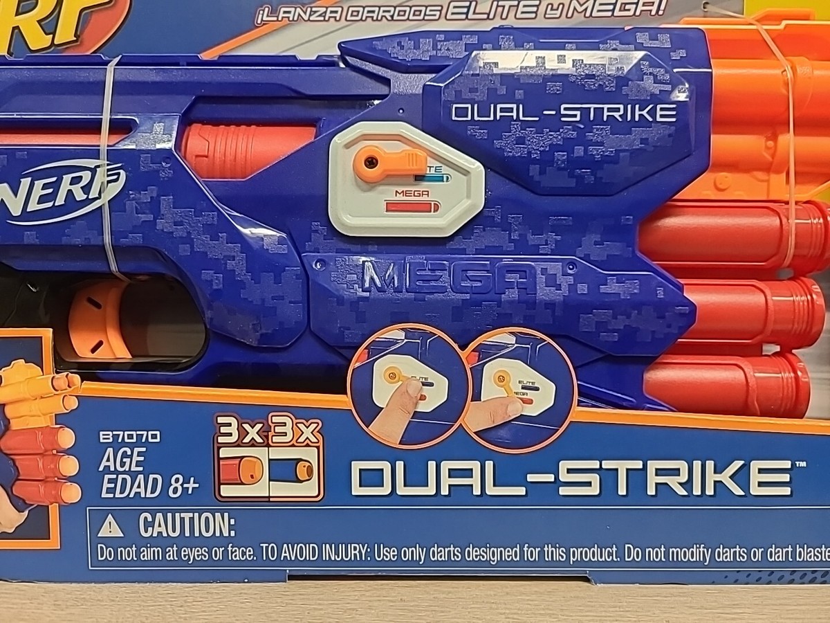 Hasbro NERF N-Strike Elite Dual Strike Blaster Mega And Elite