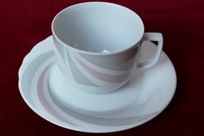 Kaffeetasse 2tlg Winterling  Cascade Bella Vista grau rosa - mehr da