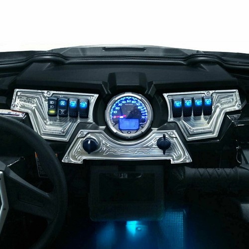 3 Piece CNC Dash Switch Panels 8 Hole RZR XP1000 Turbo S 900 1000 RAW - Picture 5 of 5