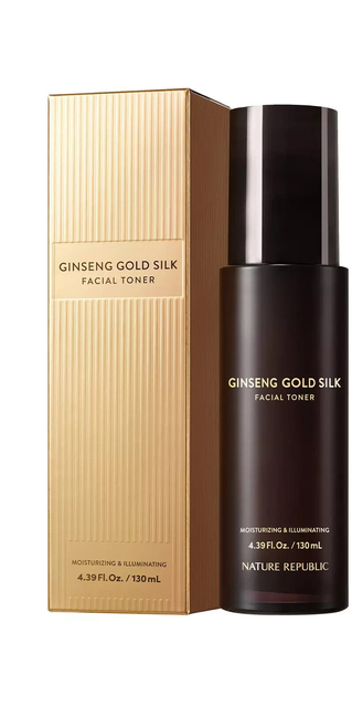 NATURE REPUBLIC GINSENG GOLD SILK TONER 130ml / 4.39 FL. OZ. - New Sealed Box