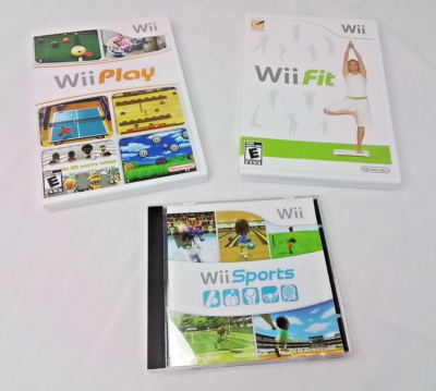 Wii Sports, Fit & Play Video Games Bundle of 3 #W2322 | eBay