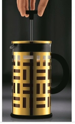 Bodum French Press Eileen Coffee Maker 8 Cup *1.01/34fl.oz Gold Plated 24 Carat