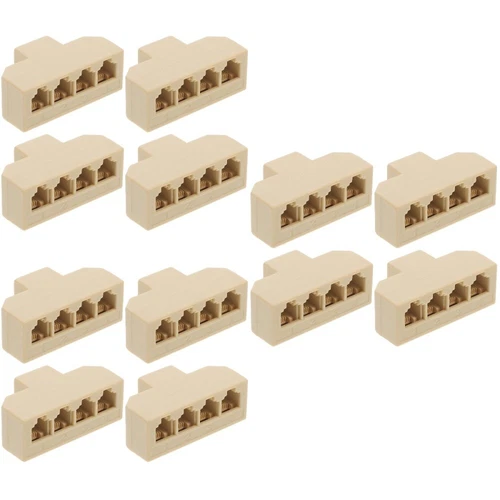  3 PCS Telephone Cable Seperater Landline Splitter Cellphone to Adapter