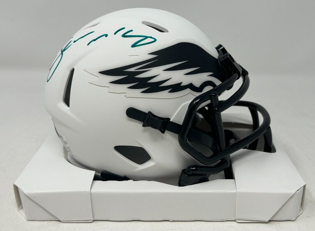 LeSean McCoy Autographed Signed Philadelphia Eagles Full Lunar Mini Helmet BAS 356 