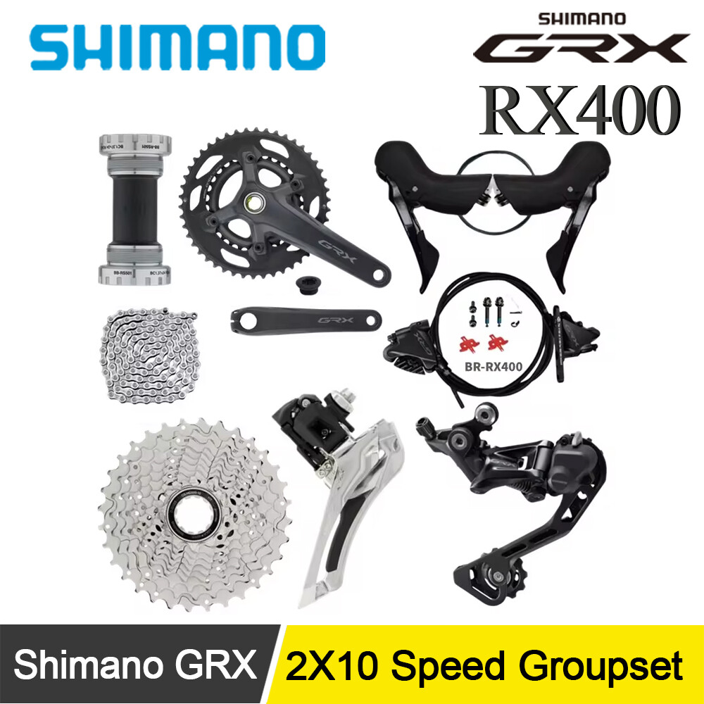 Shimano GRX RX600 RX400 2X10 Speed Disc Brake Road Bike Groupset
