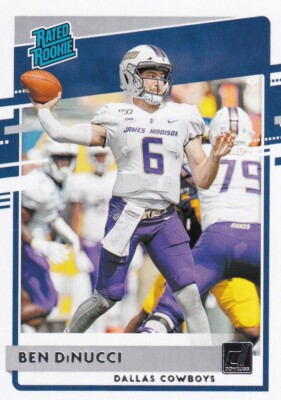 2020 DONRUSS RATED ROOKIE RC BEN DINUCCI DALLAS COWBOYS - E2509-1