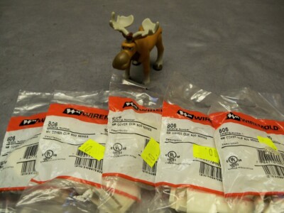 Wiremold 806 NM Cover Clip 800 Series Ivory 5 Packs of 10