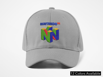 N64 Hat Adjustable Gamer Colors Mario Luigi Video Games Zelda DK Bowser Peach